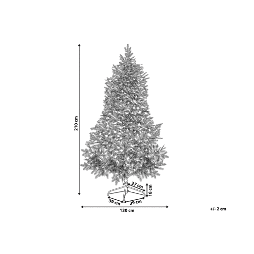 Árvore de Natal artificial com neve TOMICHI 210 cm Branco