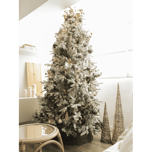 Árvore de Natal artificial com neve TOMICHI 210 cm Branco