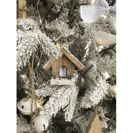Árvore de Natal artificial com neve TOMICHI 210 cm Branco