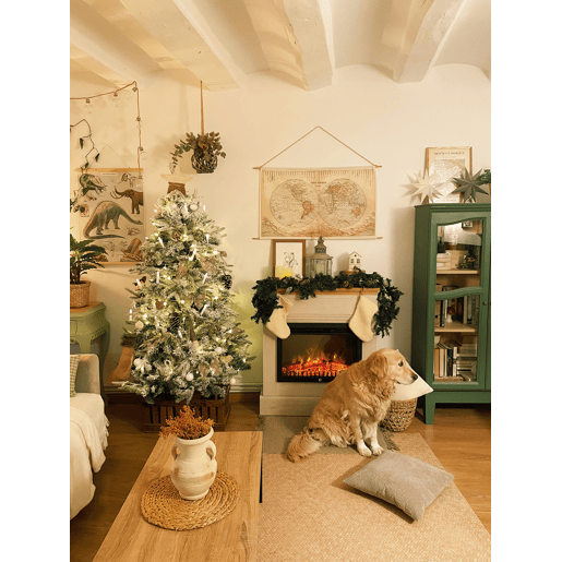 Árvore de Natal artificial com neve TOMICHI 210 cm Branco