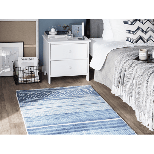 Tapete YARDERE Azul claro 80 x 150 cm Viscose