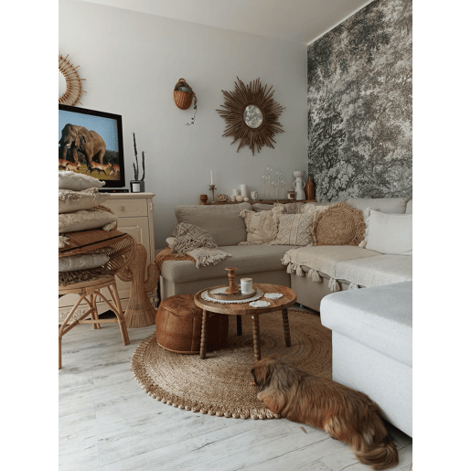 Tapete ERENCE Creme ø 140 cm