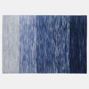 Tapete KAPAKLI Azul 140 x 200 cm Lã