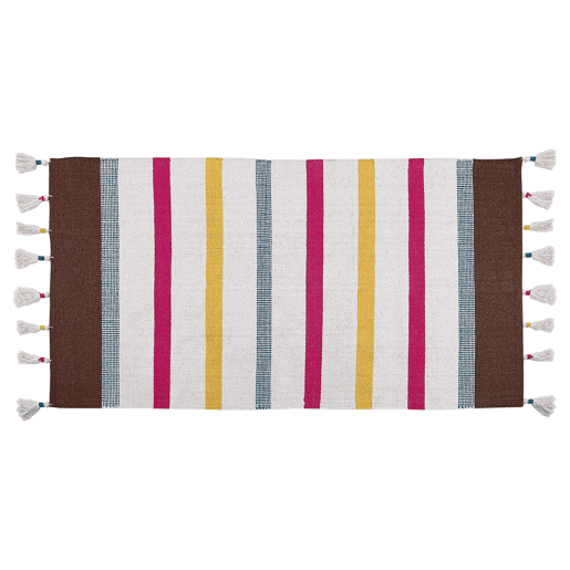 Tapete HISARLI Multicolor 80 x 150 cm Algodão