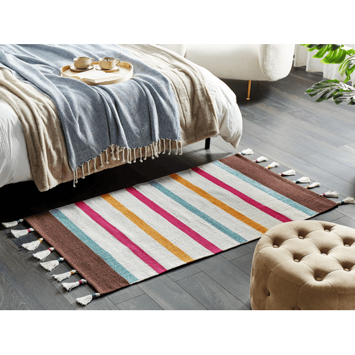 Tapete HISARLI Multicolor 80 x 150 cm Algodão