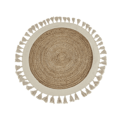 Tapete SAMSUN Creme ø 120 cm Juta