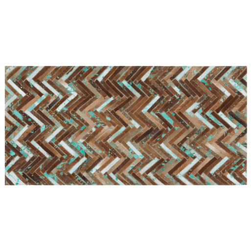 Tapete AMASYA Castanho 80 x 150 cm Pele