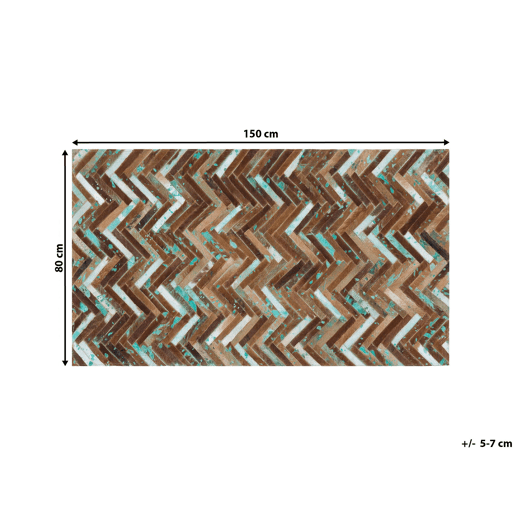 Tapete AMASYA Castanho 80 x 150 cm Pele