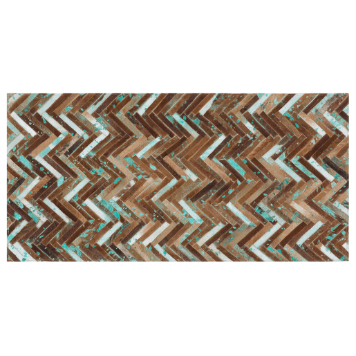 Tapete AMASYA Castanho 80 x 150 cm Pele