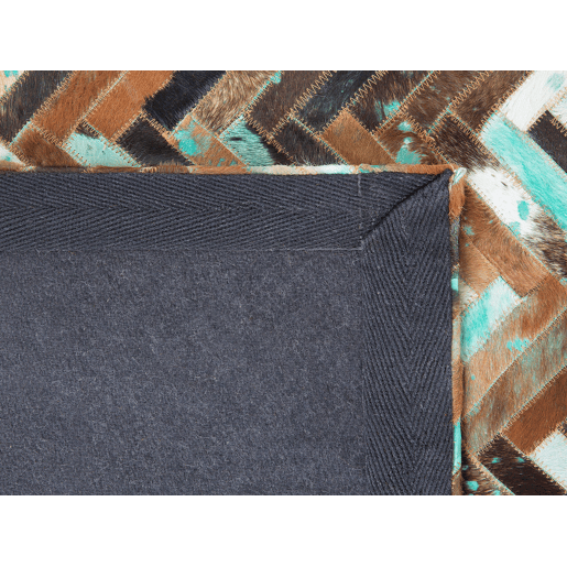 Tapete AMASYA Castanho 80 x 150 cm Pele