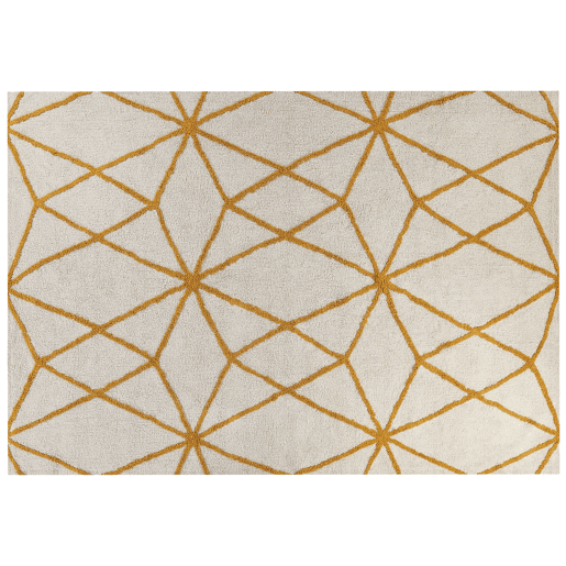 Tapete MARAND Amarelo 160 x 230 cm Algodão