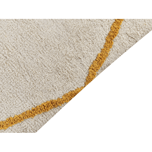Tapete MARAND Amarelo 160 x 230 cm Algodão