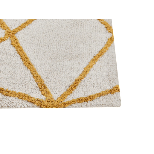 Tapete MARAND Amarelo 160 x 230 cm Algodão