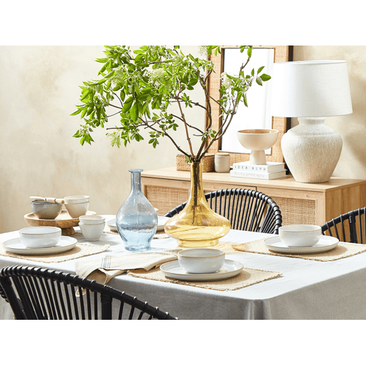 Jarro decorativo PANEER Vidro 30 cm Amarelo