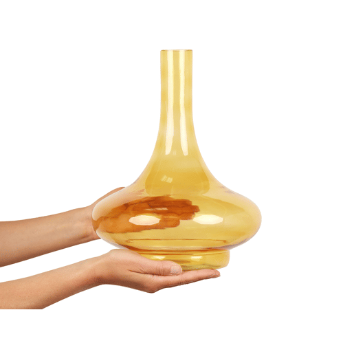 Jarro decorativo PANEER Vidro 30 cm Amarelo