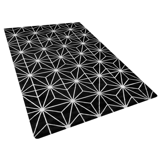 Tapete SIBEL Preto 160 x 230 cm Viscose