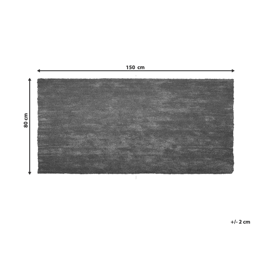 Tapete felpudo DEMRE Cinzento escuro 80 x 150 cm