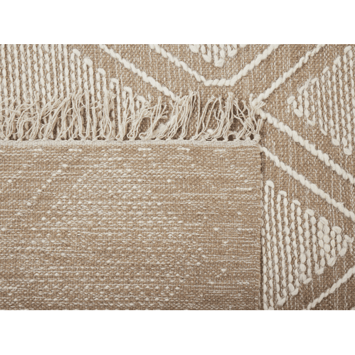 Tapete KACEM Creme 160 x 230 cm Algodão