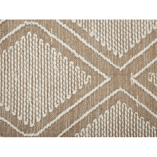 Tapete KACEM Creme 160 x 230 cm Algodão