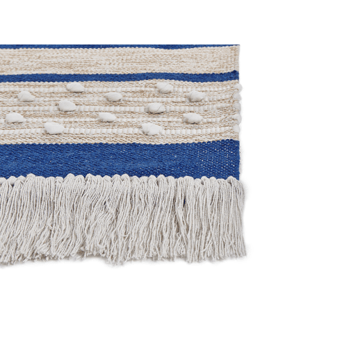 Tapete KONDHALI Azul 80 x 150 cm Algodão