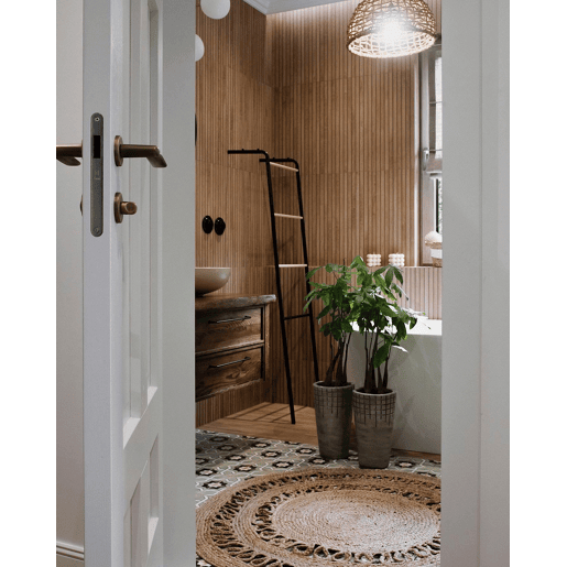 Tapete DIKILI Creme ø 120 cm Juta