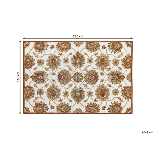 Tapete EZINE Creme 160 x 230 cm Lã
