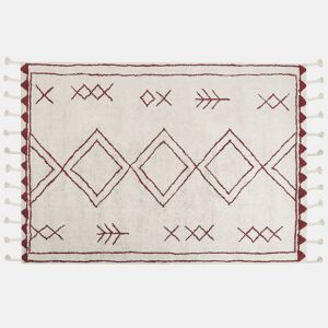 Tapete KENITRA Branco creme 160 x 230 cm Algodão