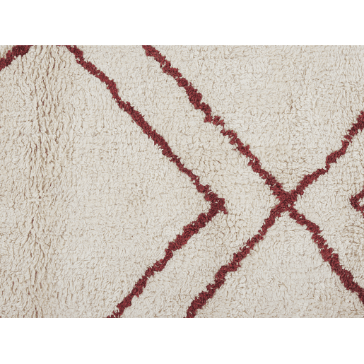 Tapete KENITRA Branco creme 160 x 230 cm Algodão