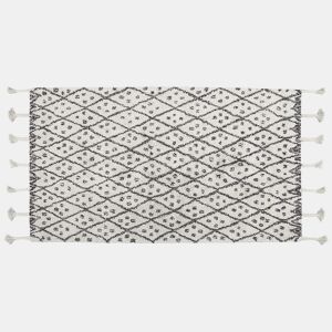 Tapete AGADIR Branco creme 80 x 150 cm Algodão
