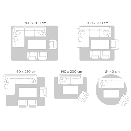 Tapete YAYLA Cinzento 140 x 200 cm Tapete YAYLA Cinzento 140 x 200 cm