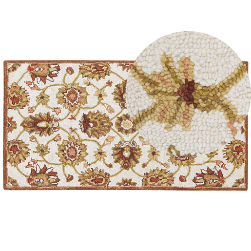Tapete EZINE Creme 80 x 150 cm Lã