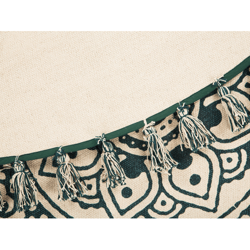 Tapete IRICE Verde ø 120 cm Algodão Tapete IRICE Verde ø 120 cm Algodão