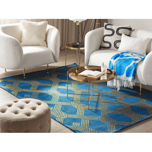 Tapete VEKSE Azul 140 x 200 cm Viscose
