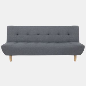 Sofá-cama ALSTEN Tecido Cinzento escuro 3 lugares