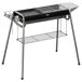 Barbacoa de Carbón Acero inoxidable, Hierro colado Outsunny Barbacoa de Carbón Acero inoxidable, Hierro colado Outsunny Negro