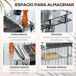 Barbacoa de Carbón Acero inoxidable, Hierro colado Outsunny Barbacoa de Carbón Acero inoxidable, Hierro colado Outsunny Negro