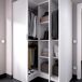 Armario esquinero Essen 2 módulos 3 puertas Armario esquinero Essen 2 módulos 3 puertas Blanco