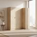 Armario esquinero Essen 2 módulos 4 puertas Armario esquinero Essen 2 módulos 4 puertas Natural