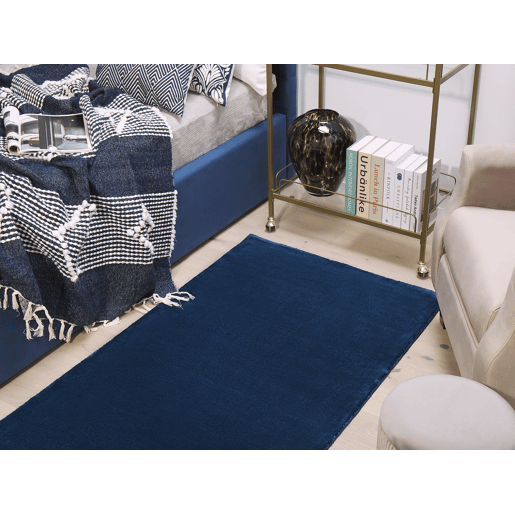 Tapete GESI II Azul marinho 80 x 150 cm Viscose