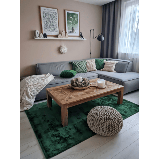 Tapete GESI II Verde escuro 80 x 150 cm Viscose