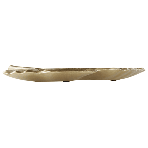 Conjunto de 2 despesa bolsos Folha PALENQUE Metal Dourado