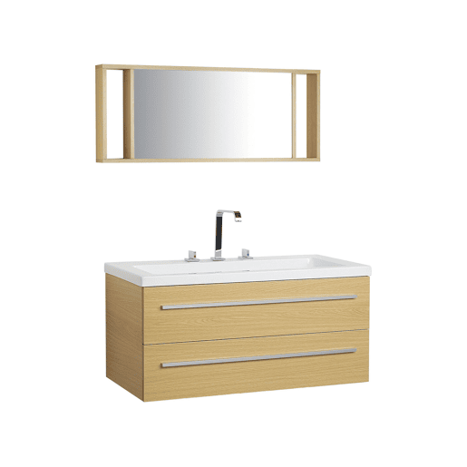 Conjunto de móveis de casa de banho ALMERIA 101 cm Creme