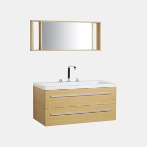 Conjunto de móveis de casa de banho ALMERIA 101 cm Creme