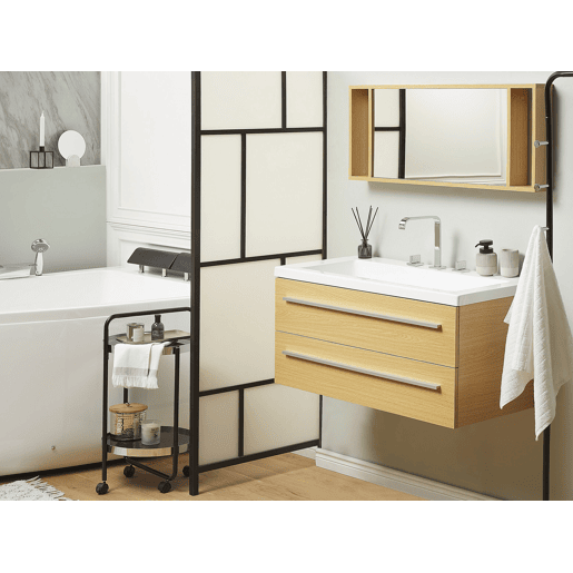 Conjunto de móveis de casa de banho ALMERIA 101 cm Creme