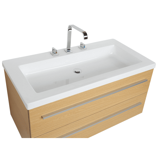 Conjunto de móveis de casa de banho ALMERIA 101 cm Creme