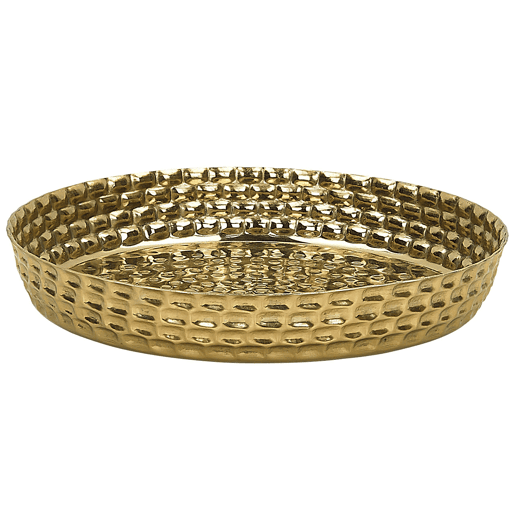 Bandeja decorativa SUEZ Metal Dourado