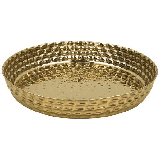 Bandeja decorativa SUEZ Metal Dourado