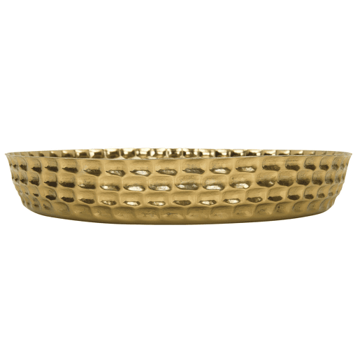 Bandeja decorativa SUEZ Metal Dourado