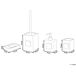 Beliani Conjunto de accesorios de baño KOUROU Beliani Conjunto de accesorios de baño KOUROU Beige