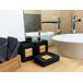 Beliani Conjunto de accesorios de baño KOUROU Beliani Conjunto de accesorios de baño KOUROU Beige
